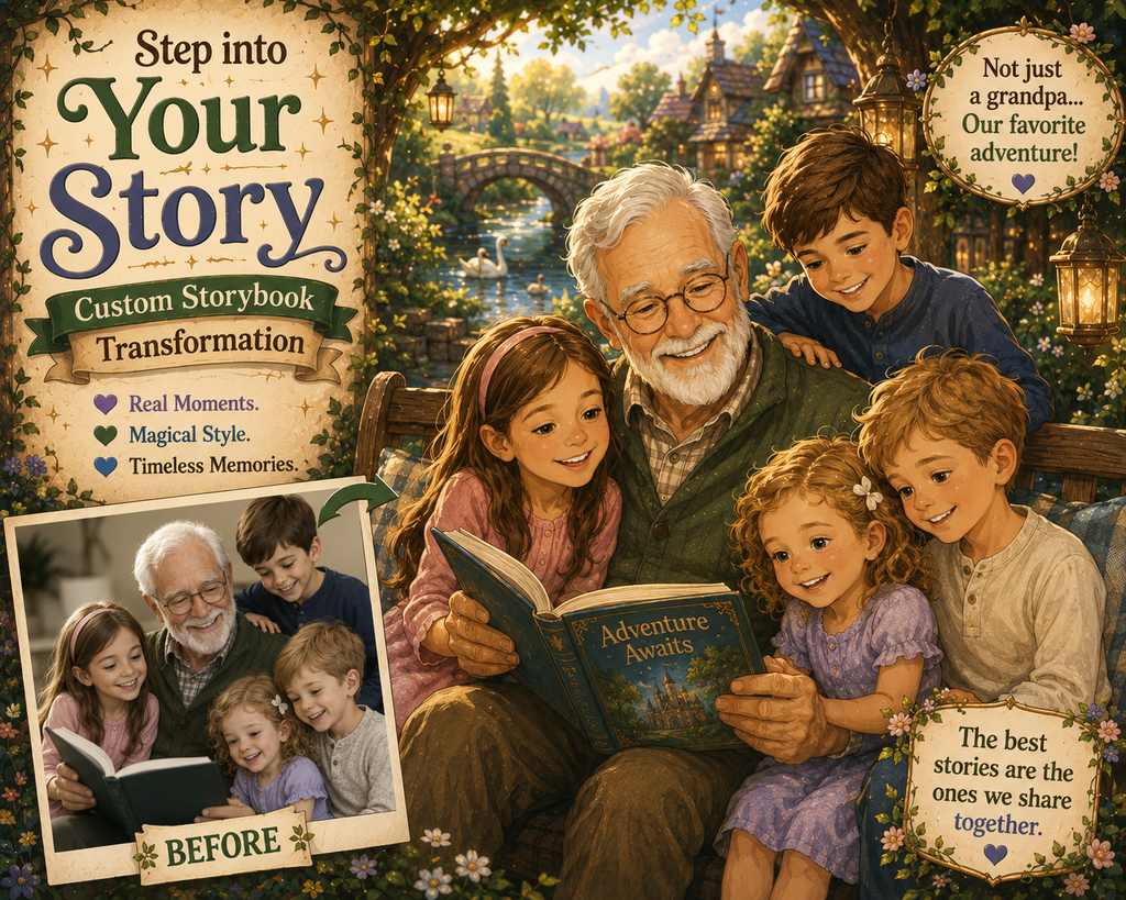 Custom Storybook Portrait from Your Photo