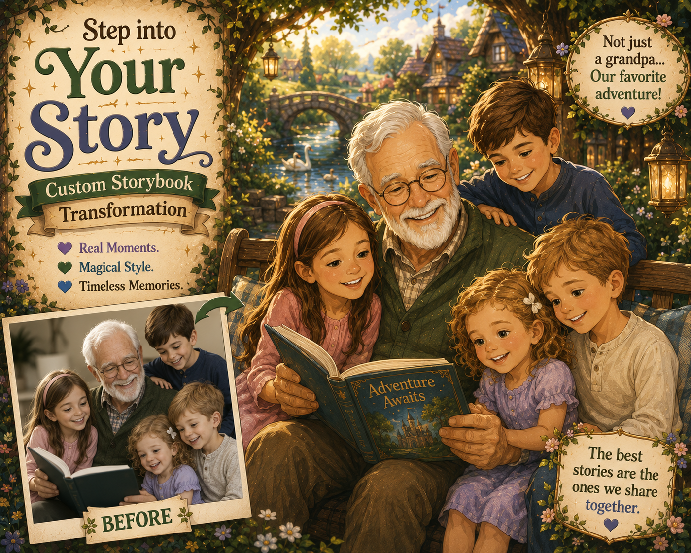 Custom Storybook Portrait from Your Photo