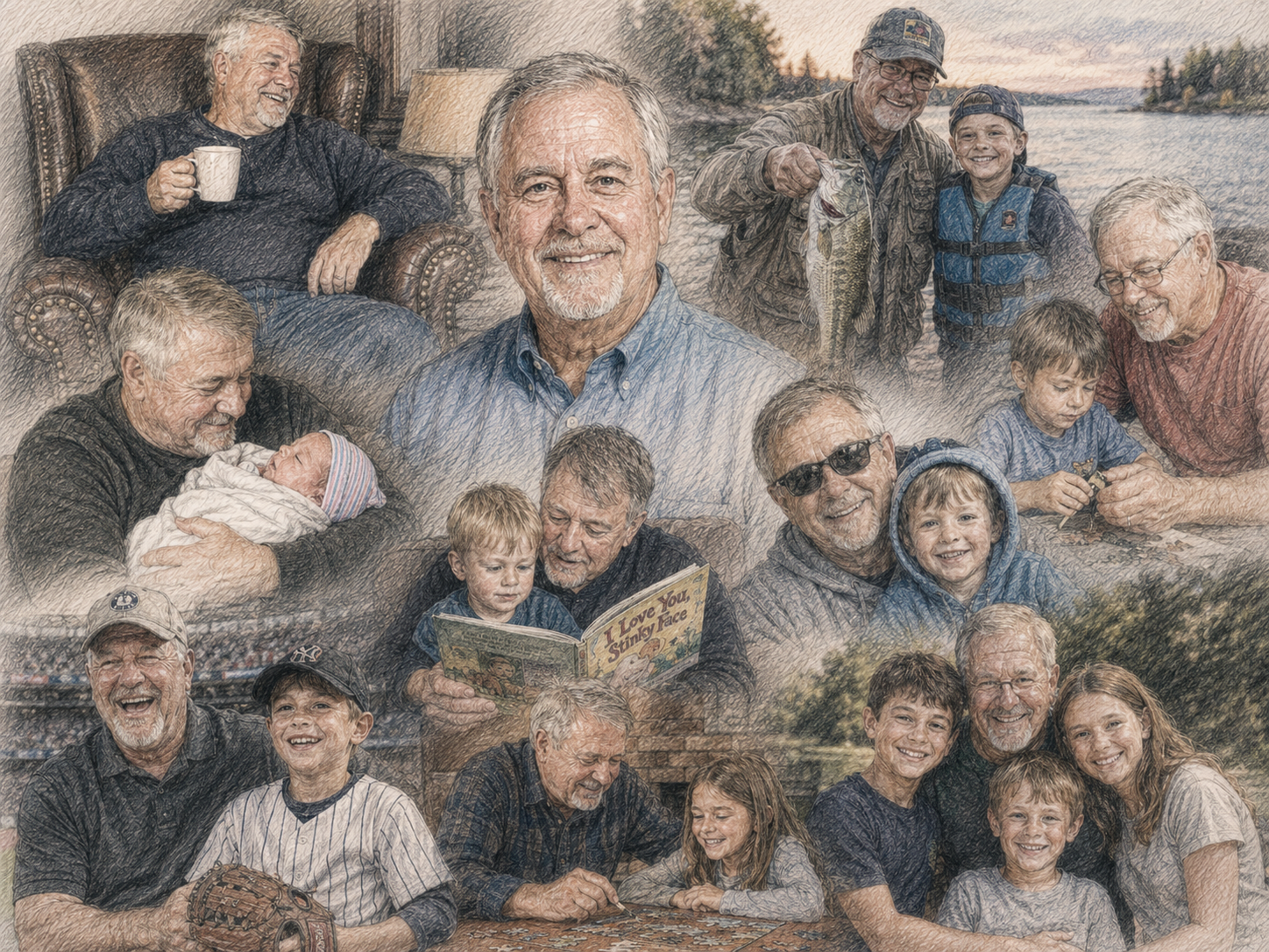 Custom Memory Collage – Personalized Photo Tribute Poster