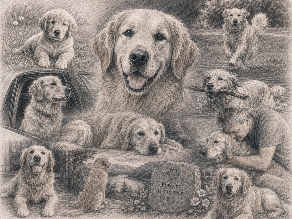 Custom Pet Memory Collage – Personalized Pet Tribute Poster