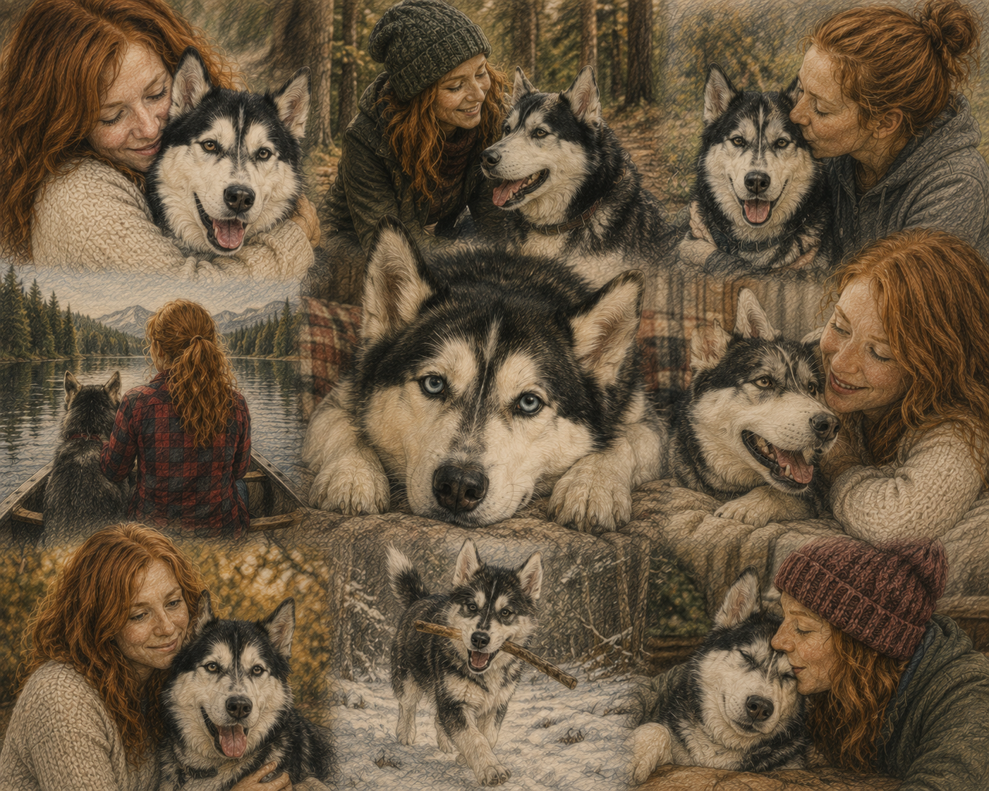 Custom Pet Memory Collage – Personalized Pet Tribute Poster