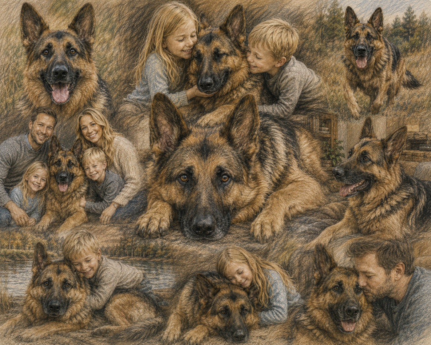 Custom Pet Memory Collage – Personalized Pet Tribute Poster