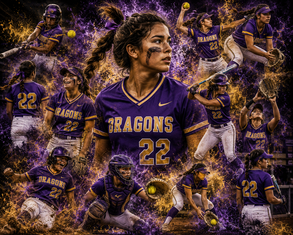 Custom Sports Collage – Personalized Senior & Team Photo Poster