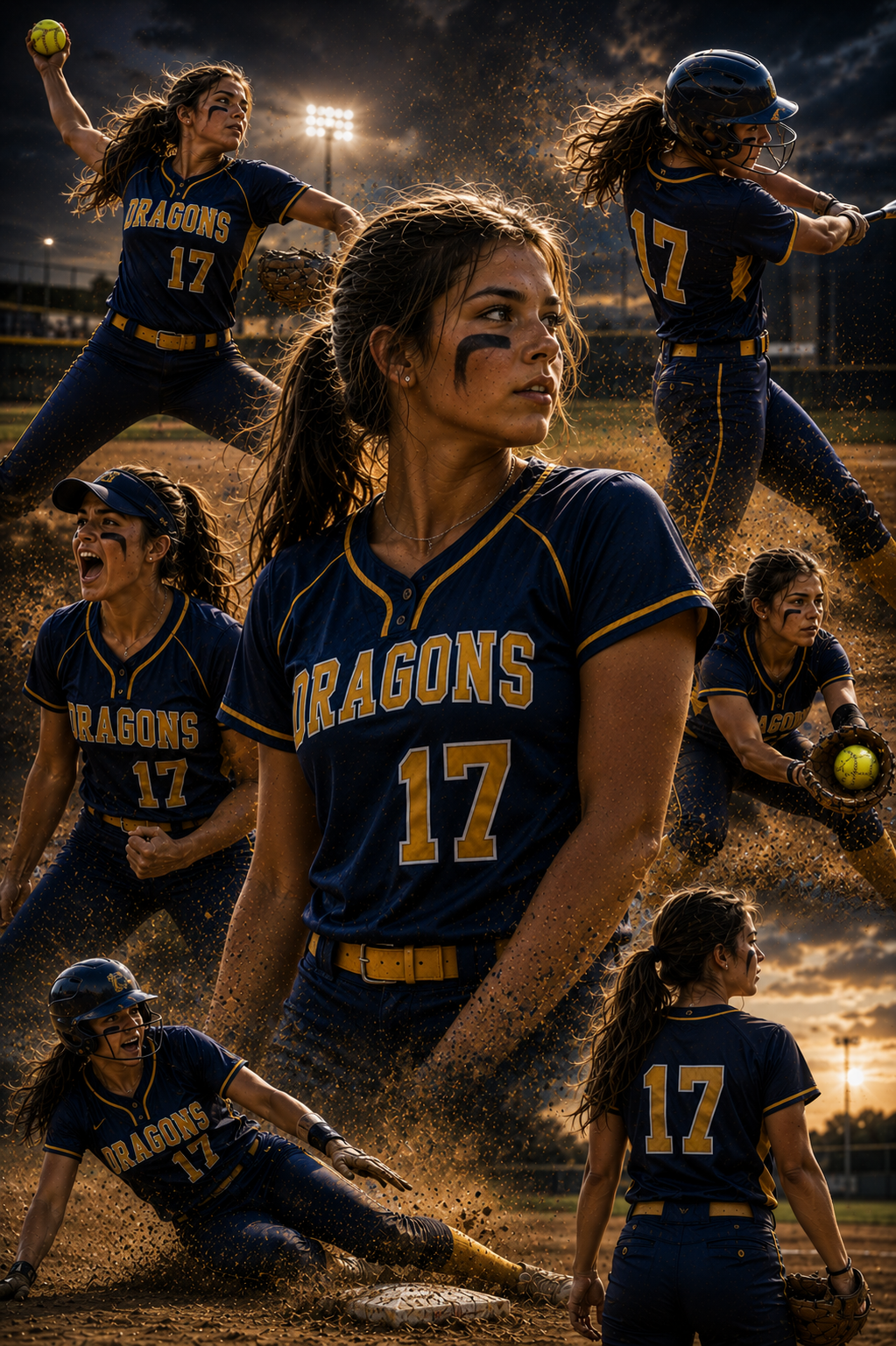 Custom Sports Collage – Personalized Senior & Team Photo Poster