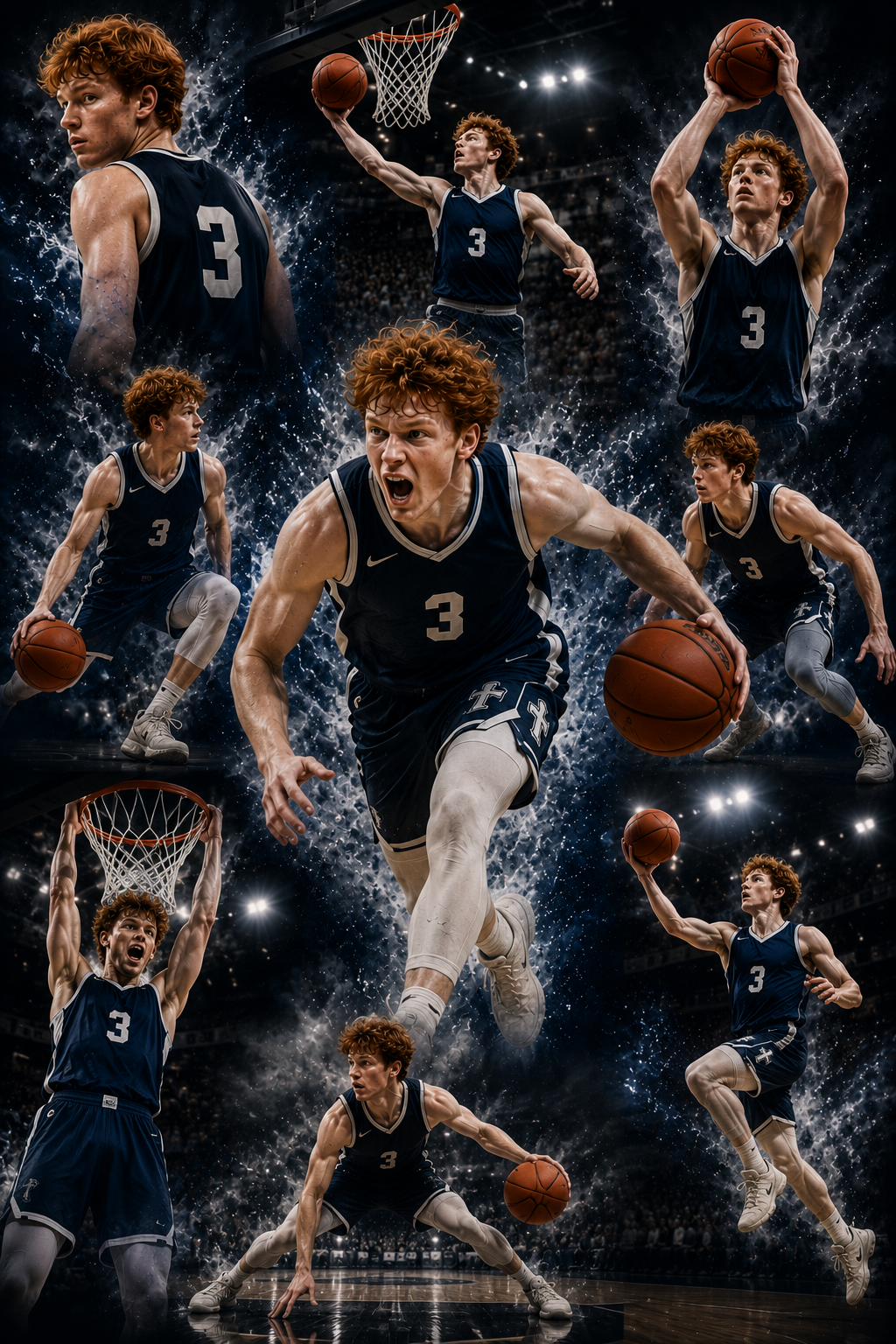 Custom Sports Collage – Personalized Senior & Team Photo Poster