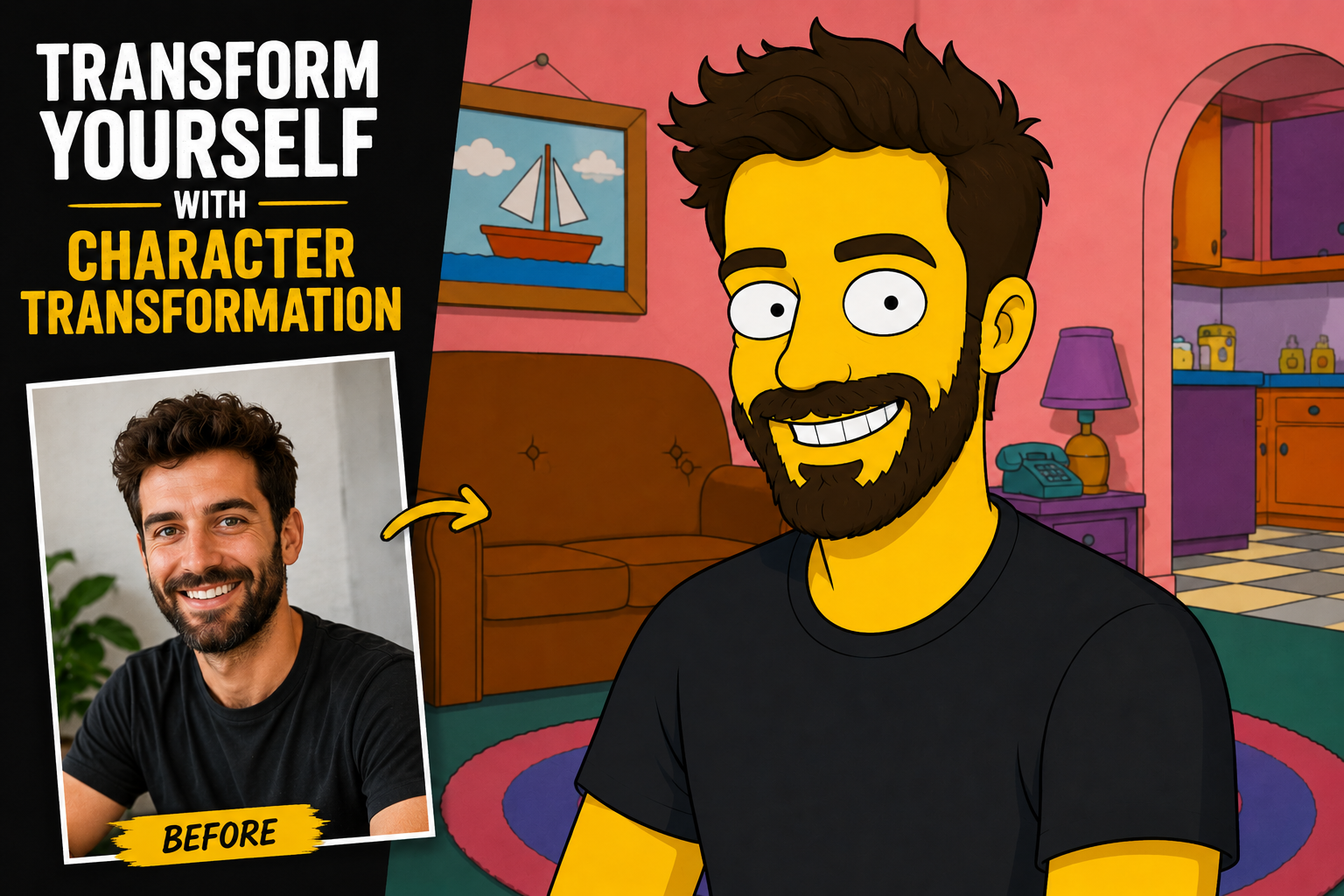 Custom Cartoon Family Portrait from Your Photo – Digital Download