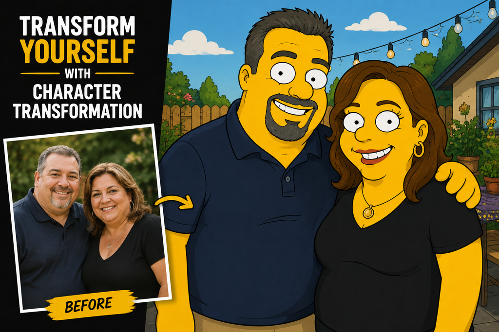 Custom Cartoon Family Portrait from Your Photo – Digital Download