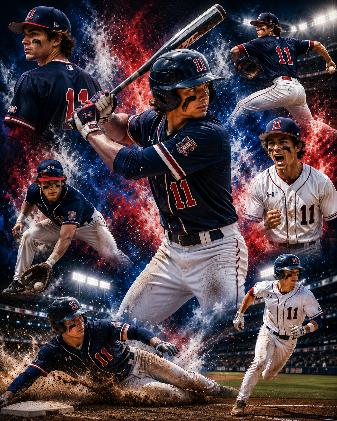 Custom Sports Collage – Personalized Senior & Team Photo Poster