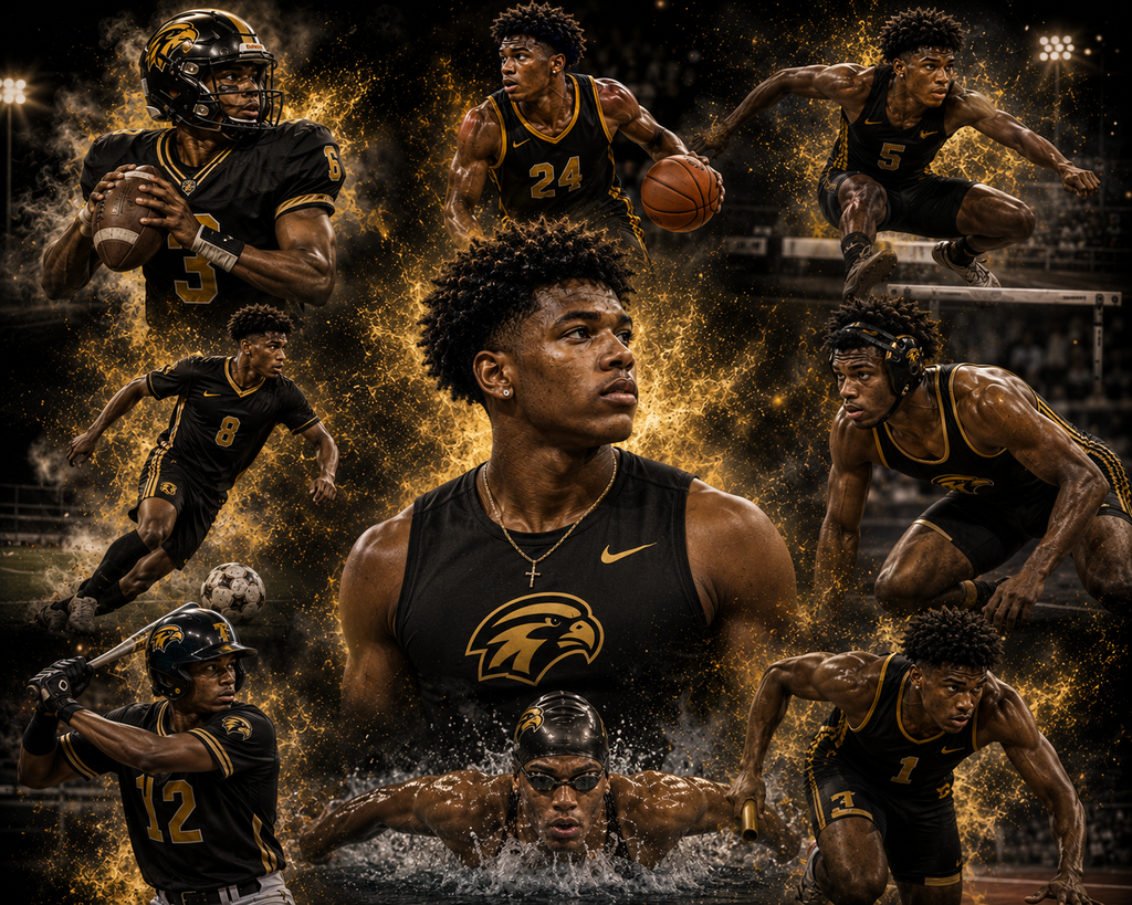 Custom Sports Collage – Personalized Senior & Team Photo Poster